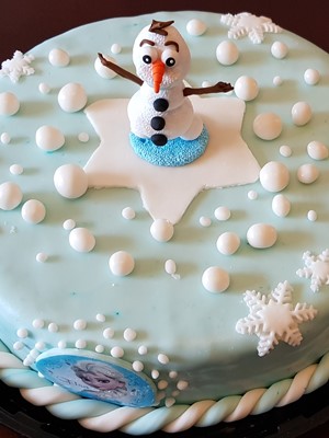 Torta Snježno kraljevstvo: Elsa, Anna i Olaf