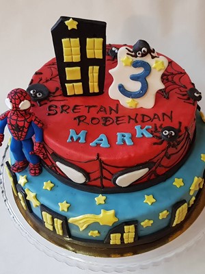 Torta Spiderman za treći rođendan