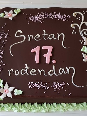 Velika čokoladna torta za 17. rođendan
