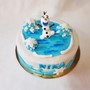 Torta Olaf Frozen iz crtića Snježno kraljevstvo za rođendan. 